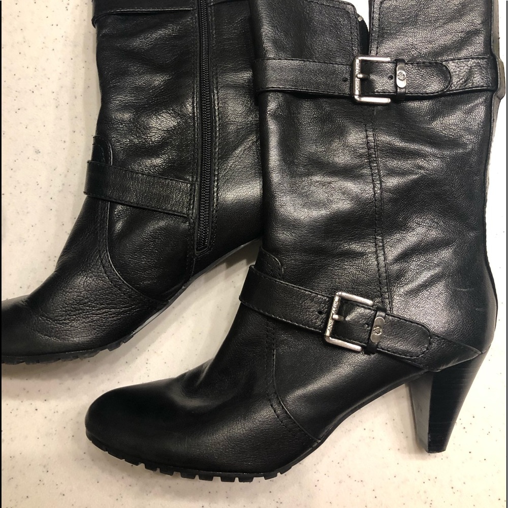 Leather Anne Klein boots.
